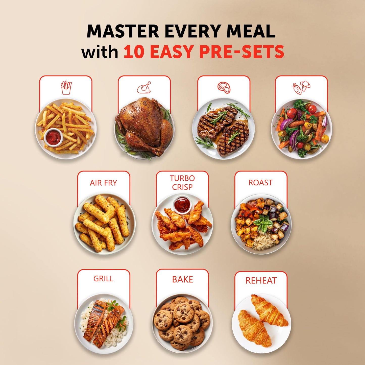 Breville Halo Flexi Air Fryer | Digital Dual Air Fryer Oven | 11L: Serves 10+ People | FryBakeGrillRoast & Reheat | 2400 W